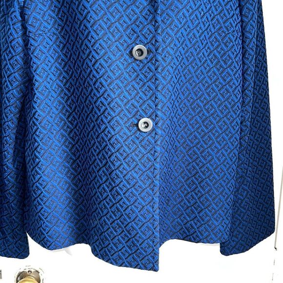 Pendleton Royal Midnight Geometric Button-Up Jacket – Size 16 ✨💙 - Picture 3 of 7